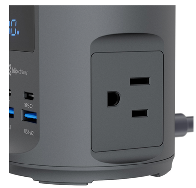 Klip Xtreme - Charging stand / battery charger - 65 Watt Klip Xtreme Power DC Nema Cellular phone / Laptop / Macbooks / Notebook / Tablet Wireless For Smartphones 7 in 1 Charger Station