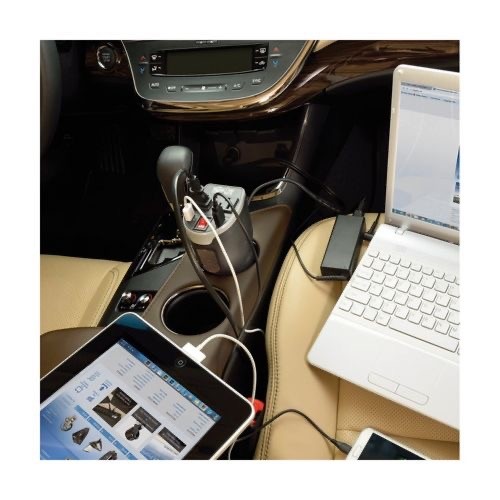 Eaton Tripp Lite Series Car Inverter Cup Holder 200W 12V DC to 120V AC 2 USB Charging Ports 2 Outlets - DC to AC power inverter + battery charger - 12 V Eaton 200 Watt output connectors: 2