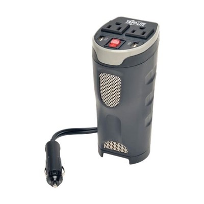 Eaton Tripp Lite Series Car Inverter Cup Holder 200W 12V DC to 120V AC 2 USB Charging Ports 2 Outlets - DC to AC power inverter + battery charger - 12 V Eaton 200 Watt output connectors: 2