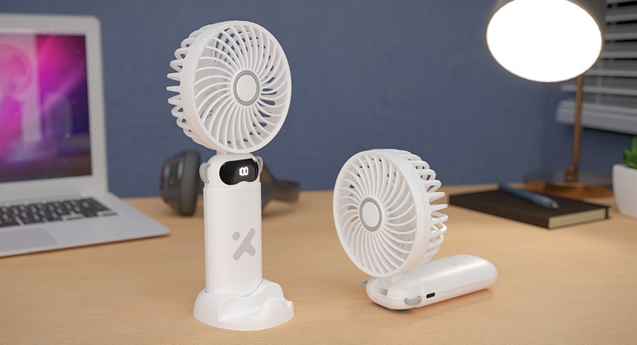 Xtech XTA-900 - Cooling fan - 6-Speed Rechargeable Mini Fan