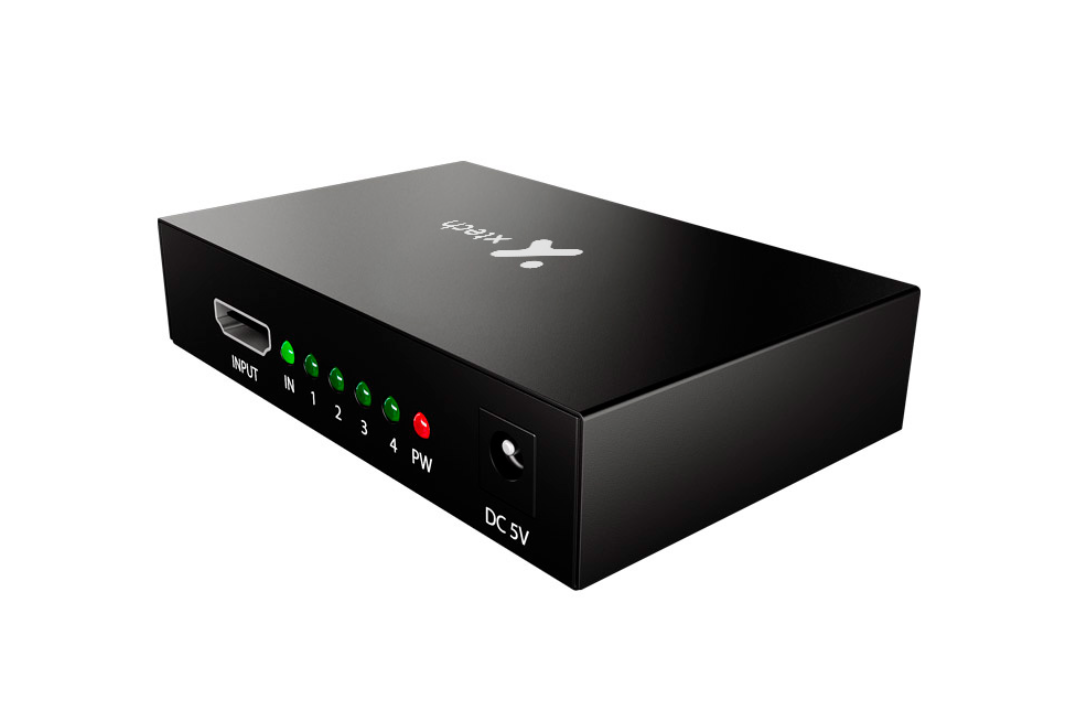 Xtech - HDMI Splitter - 1 Input to 4 Output XHA-420