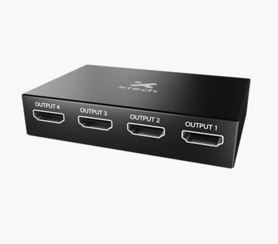 Xtech - HDMI Splitter - 1 Input to 4 Output XHA-420