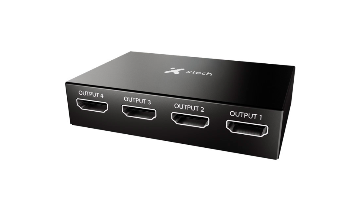 Xtech - HDMI Splitter - 1 Input to 4 Output XHA-420