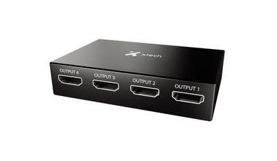 Xtech - HDMI Splitter - 1 Input to 4 Output XHA-420