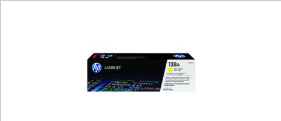 HP 128A - Yellow - original