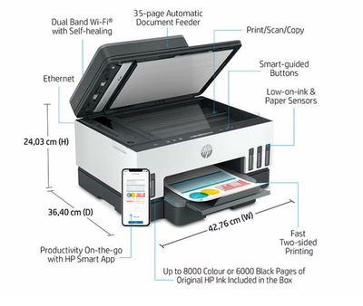 HP Smart Tank 750 All-in-One - Multifunction printer - color