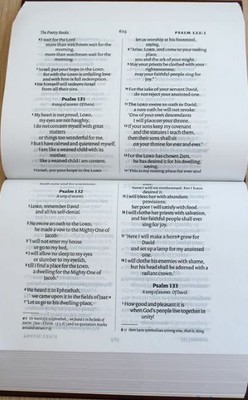 Bible |  NIV Clear Print  | New International Version | 14 pt Print, Bound Sideways