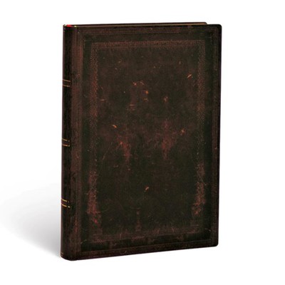 Journal - Paperblanks - Black Moroccan - Old Leather Collection - Hardcover - Lined - Midi