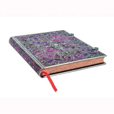 Journal | Paperblanks | Aubergine  | Silver Filigree Collection | Lined - Ultra Size  | Hardcover  Restocking Soon