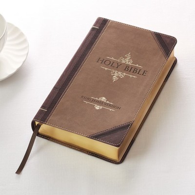 Bible - King James Version - Giant Print- Two-Tone Brown