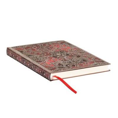 Journal - Paperblanks - Garnet - Silver Filigree Collection - Softcover - Lined - Ultra