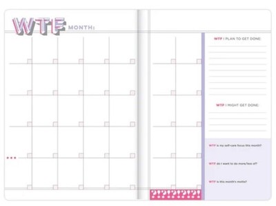 Planner - Undated 12 Month - WTF Is The Plan - Hardcover