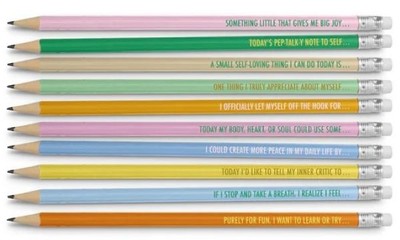 Pencils -  Set of 10  - Intuitive Journaling - Self-Love, Self-Care and Self-Acceptance