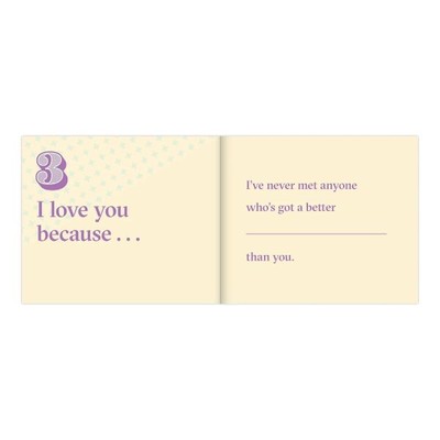 Memory Book  - You?  I Love You Because