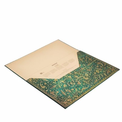 Document Folder  |  Paperblanks  |  Emerald Flower  |  Nature's Grace  - Restocking Soon