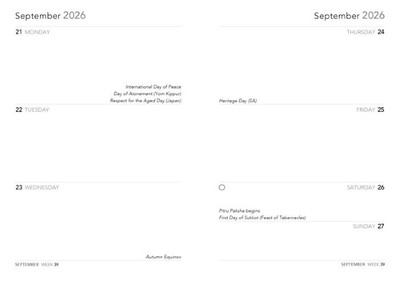 2026 Luxury Pocket Planner Diary | Vincent Van Gogh: Café Terrace | Week to View