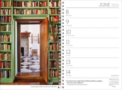 2026 Book Lover's Year Engagement Desk Calendar | Soft Cover  | 1 available : Spiral Binding