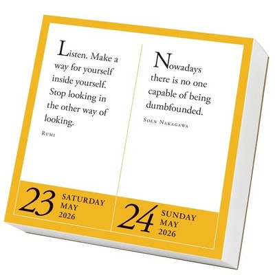 2026 Page-A-Day Calendar Desk Talker | A Year of Zen | Sayings, Parables, Meditations & Haiku for 2026  | 1 Available