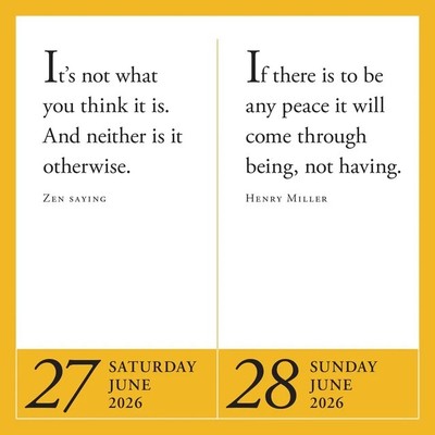 2026 Page-A-Day Calendar Desk Talker | A Year of Zen | Sayings, Parables, Meditations & Haiku for 2026  | 1 Available