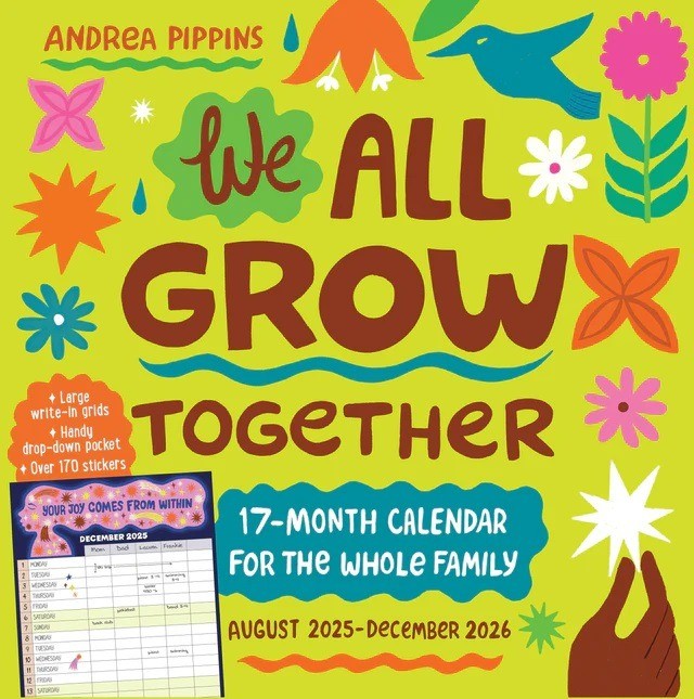 2026 Wall Calendar | We All Grow Together | 17 Months for the Whole Family