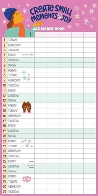 2026 Wall Calendar | We All Grow Together | 17 Months for the Whole Family