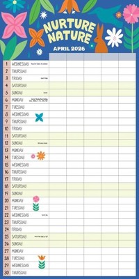 2026 Wall Calendar | We All Grow Together | 17 Months for the Whole Family