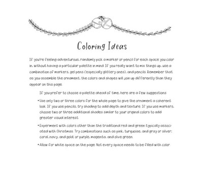 Christmas Cheer | A Christmas Coloring Book with Paper Crafts and Simple Handmade Gifts  |  Ann-Margret Hovsepian