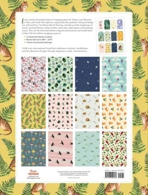 Gift Wrap Book  | All Good Things Wild and Free | Wrapping Paper with Matching Gift Tags | 12 Sheets of Exquisite Artwork