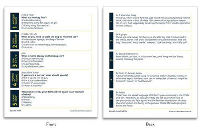 League of the Lexicon: Slang Edition | 500 Questions on the Vulgar Tongue  | Two Brothers Games & Jonathon Green| Created by Joshua Blackburn