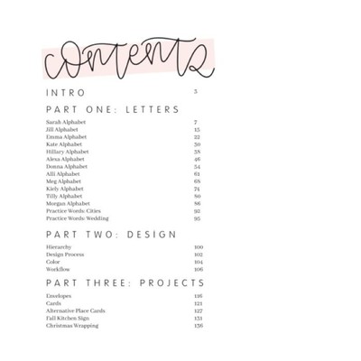 Modern Calligraphy  | A Calligraphy Practice Workbook  |  Chalkfulloflove