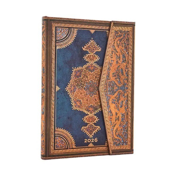 2026 Planner Diary  |  Paperblanks  |  Safavid Indigo  | Midi Size  |  Horizontal  |  Hardcover  |  1 available