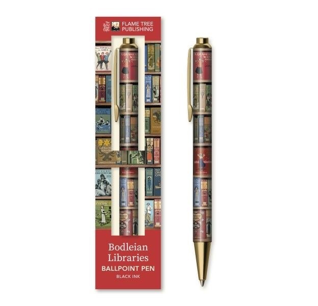 Decorative Ballpoint Pen |  Bodleian Libraries: High Jinks Bookshelves | Gift Boxed |  By Flame Tree