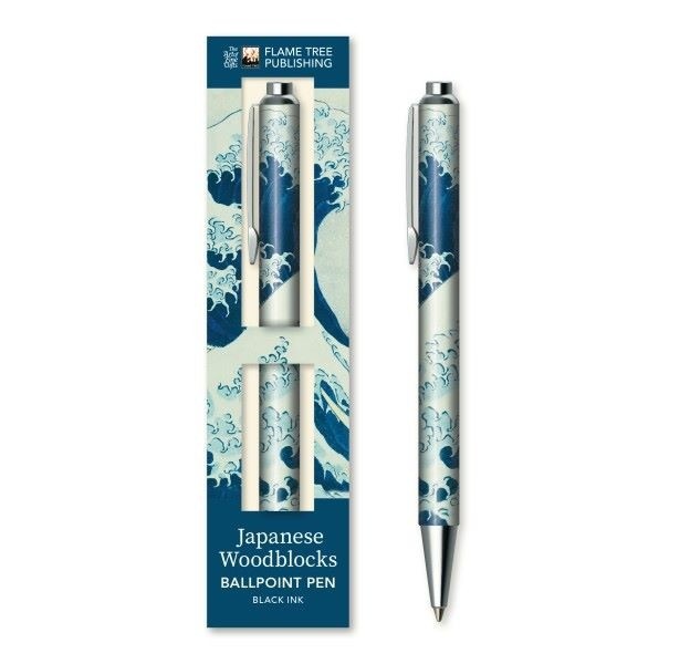 Decorative Ballpoint Pen  |  Katsushika Hokusai: The Great Wave  | Gift Boxed | By Flame Tree  - Restocking Soon