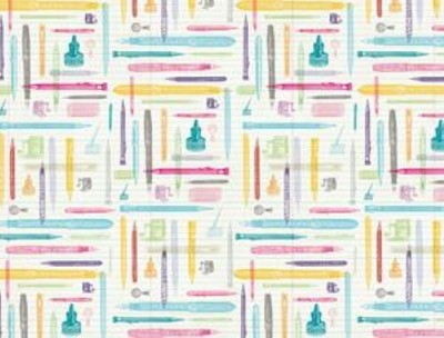 Gift Wrap Book  |  Literary Life  | Wrapping Paper with 24 Matching Gift Tags | 12 Sheets of Exquisite Artwork