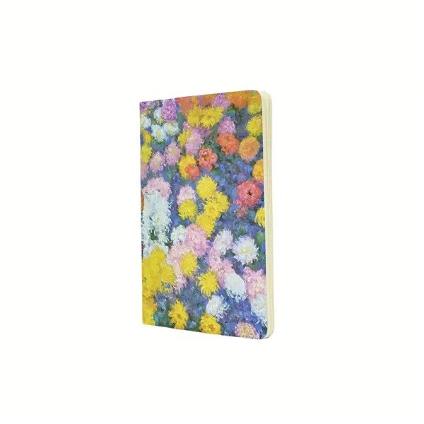 Notebook  |  Paperblanks Cahier  |  Monet's Chrysanthemums | A5 Size -  Lined | Softcover