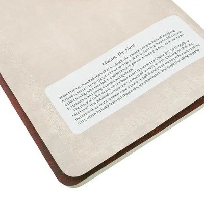 Music Manuscript  | Paperblanks  |  Mozart The Hunt  |  A5 Size  |  Musical Staves  | Softcover