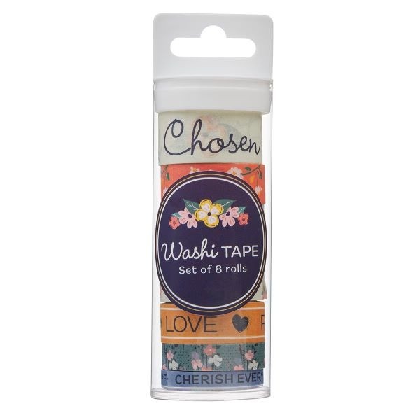 Washi Tape  |  Set of 8 Non-toxic  |  Chosen and Cherished