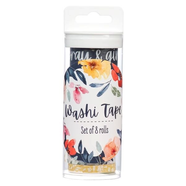 Washi Tape  |  Set of 8 Non-toxic  |  Give Thanks Always