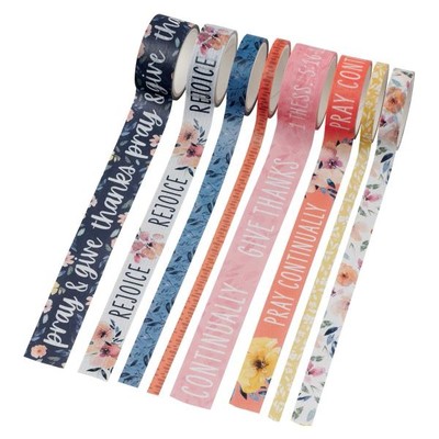 Washi Tape  |  Set of 8 Non-toxic  |  Give Thanks Always