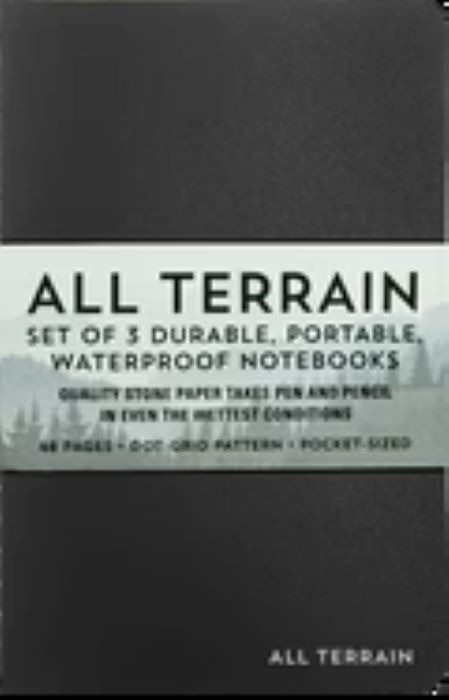 Notebook Set  |  All Terrain - Waterproof  | Set of 3