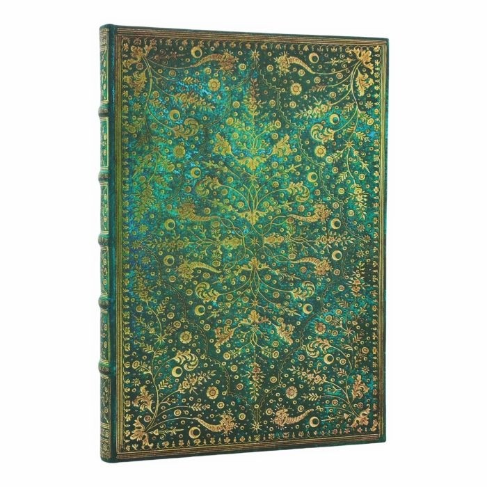 Journal  |  Paperblanks  | Emerald Flower - Nature's Grace | Unlined  | Grande Size  | Hardcover