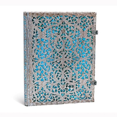 Journal  |  Paperblanks  |  Maya Blue - Silver Filigree Collection  |  Lined  |  Ultra Size  |  Hardcover
