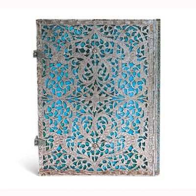 Journal  |  Paperblanks  |  Maya Blue - Silver Filigree Collection  |  Lined  |  Ultra Size  |  Hardcover