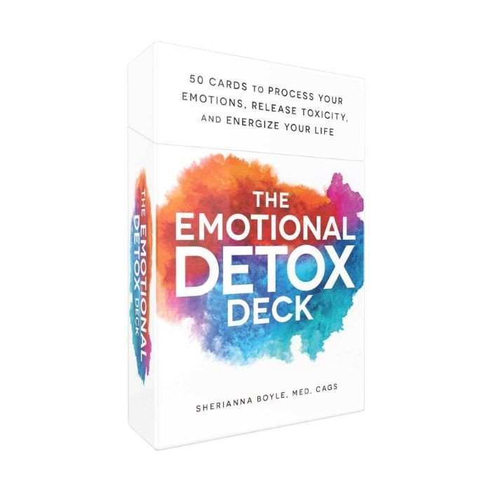 The Emotional Detox Deck   |  50 Cards to Process Your Emotions, Release Toxicity, and Energize Your Life  | Sherianna Boyle