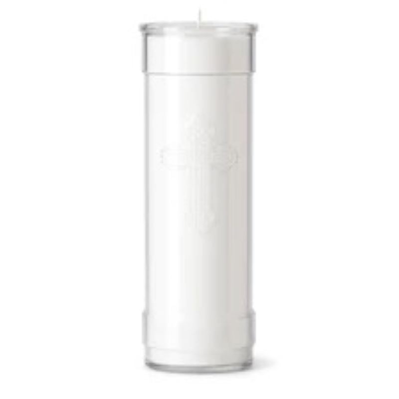 Candles : Inserta-Lite Candle with Cross - 7-Day | Clear