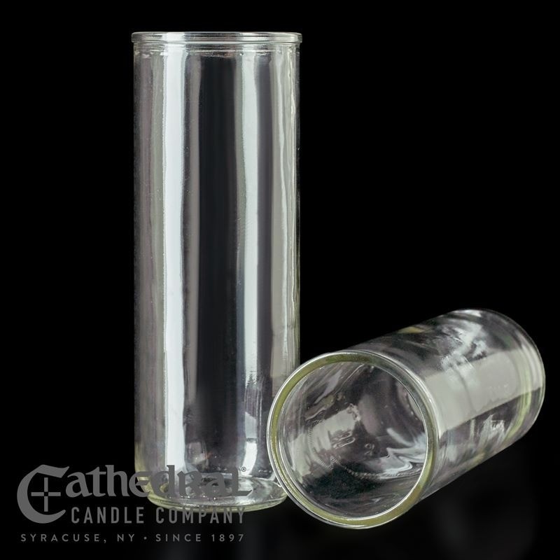 Candles : Inserta-Lite Set |  Clear 7- Day  |  Candle  & Clear Glass Re-usable Vase/Candle Holder