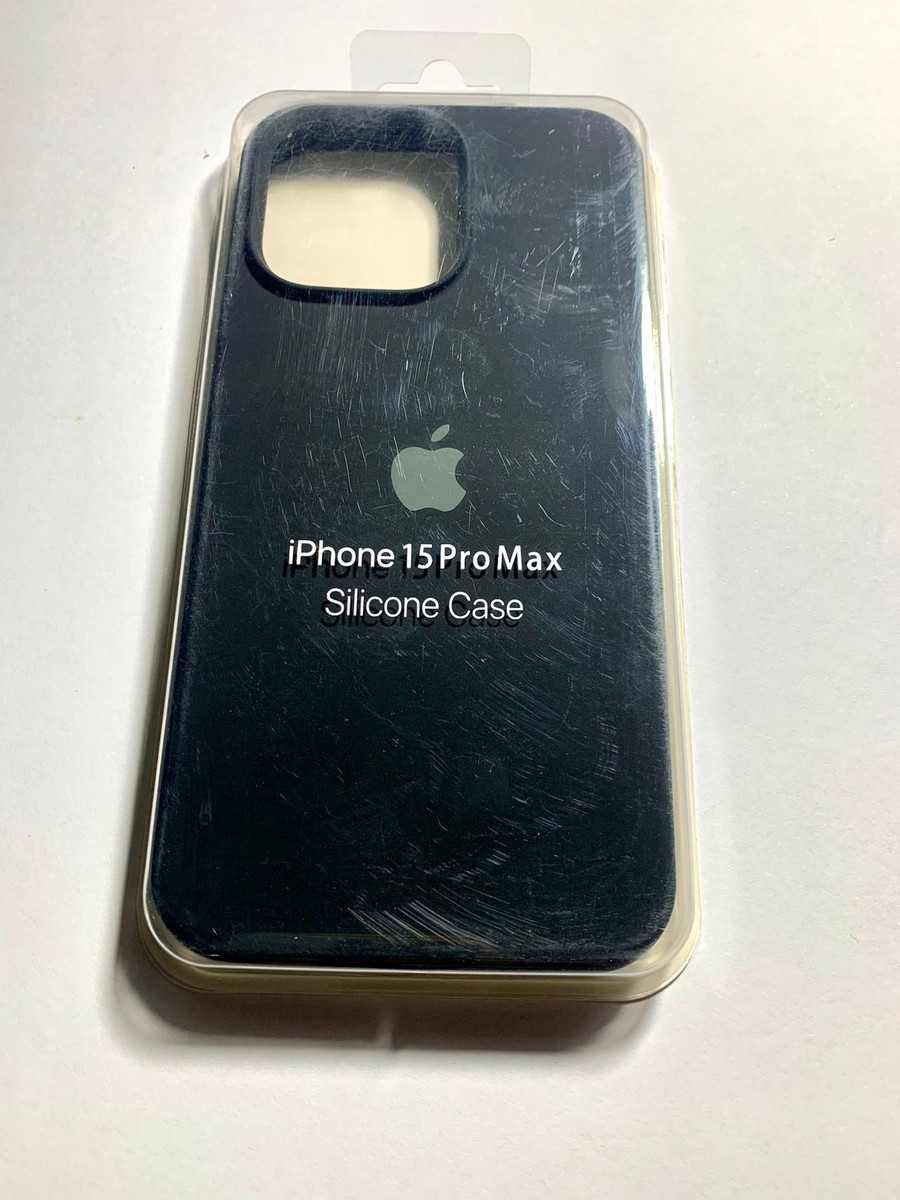 SILICONE CASE IPHONE 15 PRO MAX NEGRO