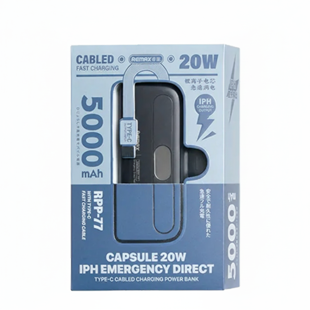 POWER BANK REMAX RPP-77 Carga rapida 20W