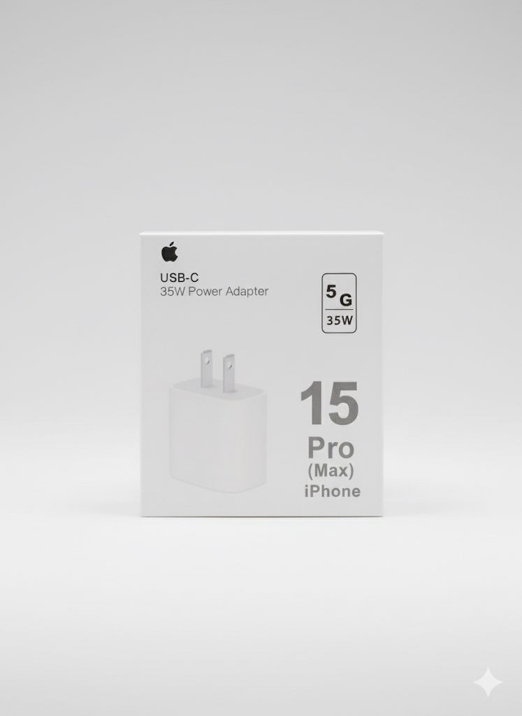 CARGADOR DE PARED IPHONE 15 PM 35W