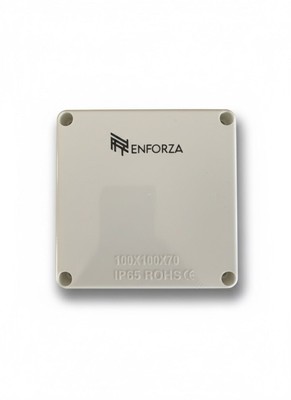 CAJA PLEXO ENFORZA PLASTICA ABS 100X100X70MM IP65 MOD.100C